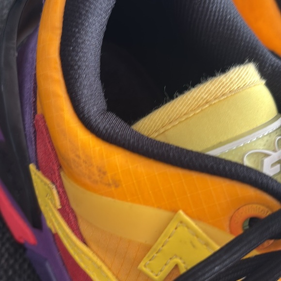 Vibrant Yellow and Red Sneakers - Picture 9 of 14